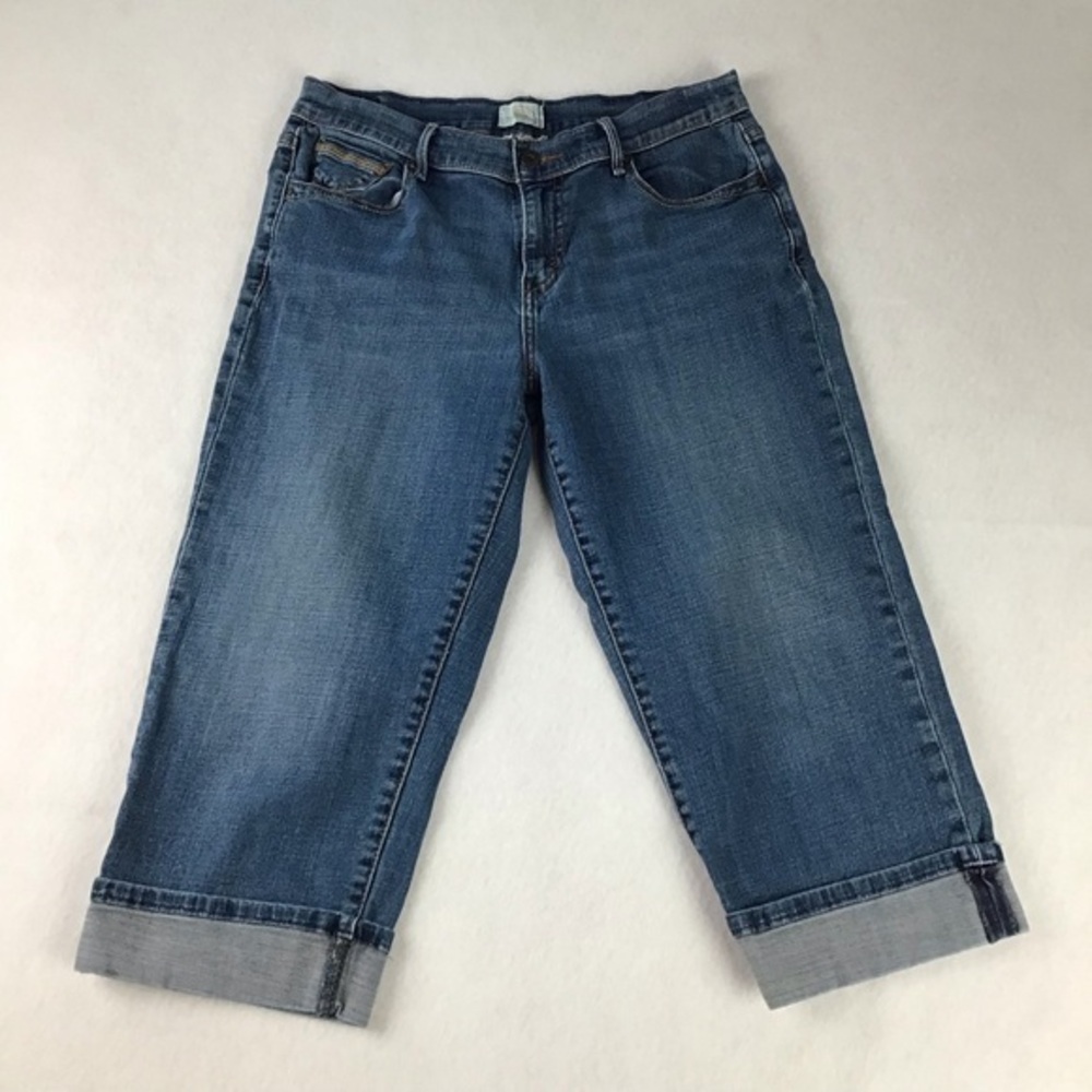 Levi's Blue Denim Cropped Jeans
